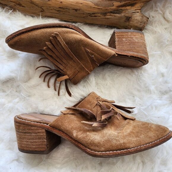 COPY - Madewell the Dani fringed mule - Picture 1 of 13